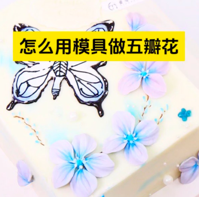 五瓣花装饰制作！这样做蛋糕太美啦叭❤️#裱花蛋糕 #五瓣花蛋糕装饰 #济南蛋糕培训